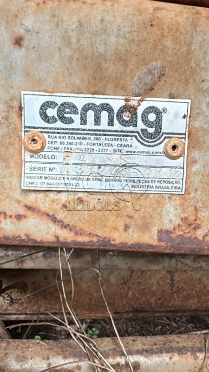 LOTE 010 - CARRETA AGRÍCOLA CEMAG; MODELO: F4SS
